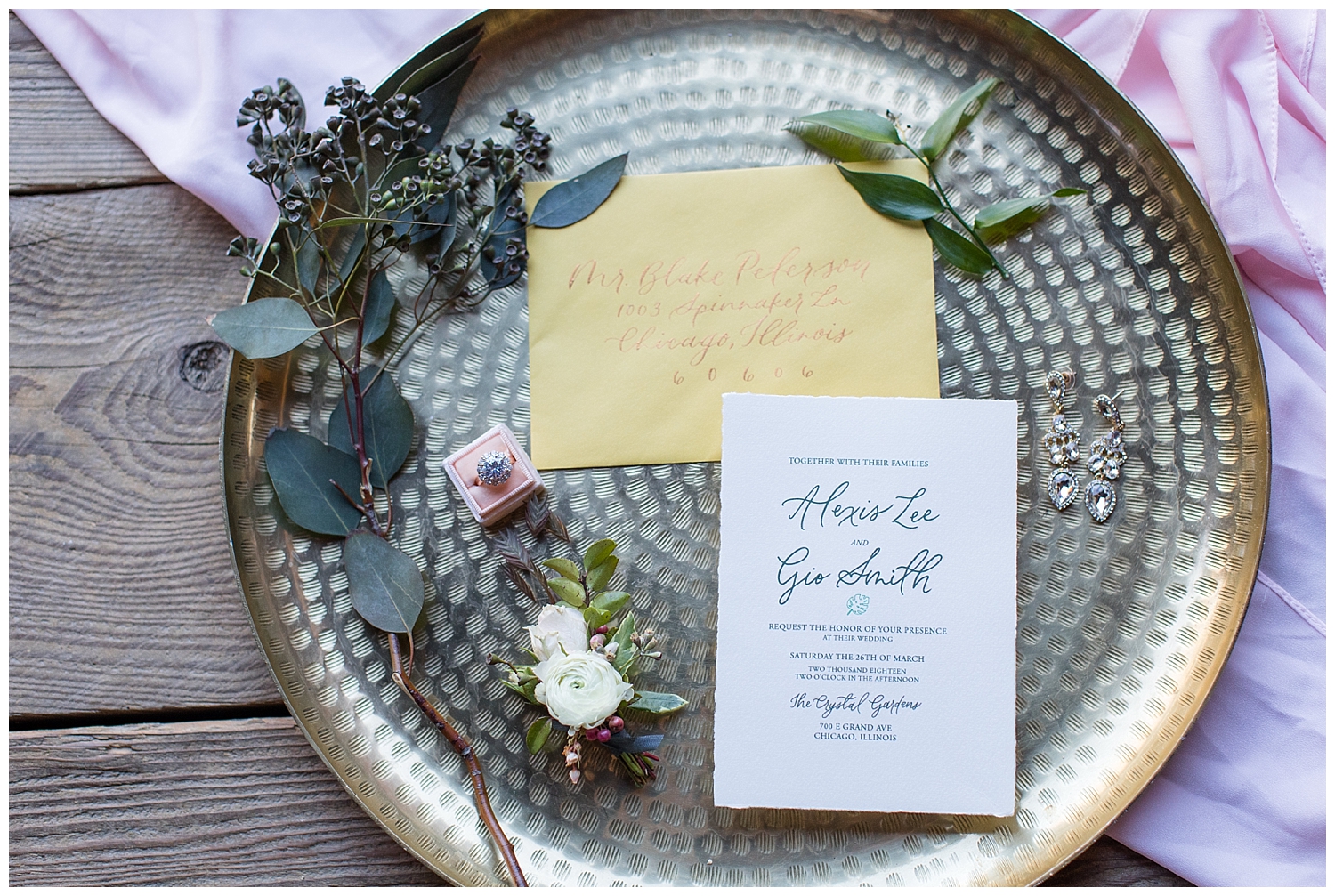 Portland, Maine wedding inspiration shoot at William Allen Farm with photography by halie. Stationery bySafari Calligraphy.