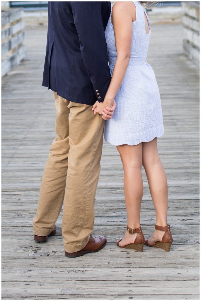 Seacoast, NH engagement photos at Prescott Park in Portsmouth, NH, photography by halie.