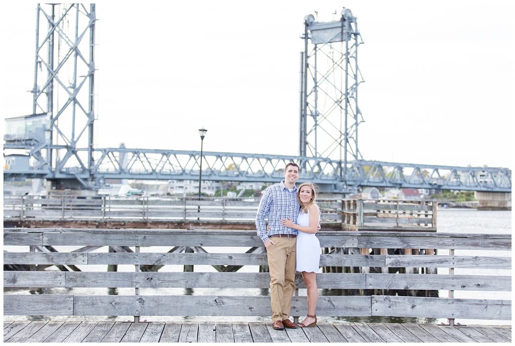 Seacoast, NH engagement photos at Prescott Park in Portsmouth, NH, photography by halie.