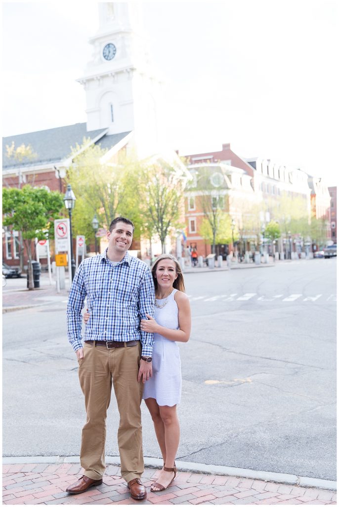 Seacoast, NH engagement photos in Portsmouth, NH, photography by halie.