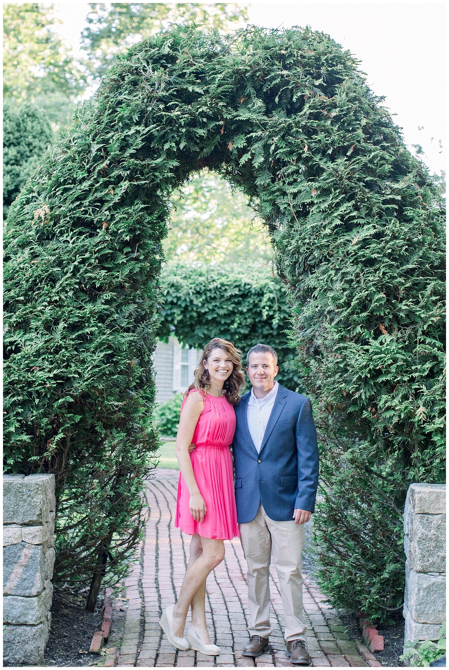 York, Maine coastal engagement session at Southern Maine family property. Photos by Halie Olszowy.