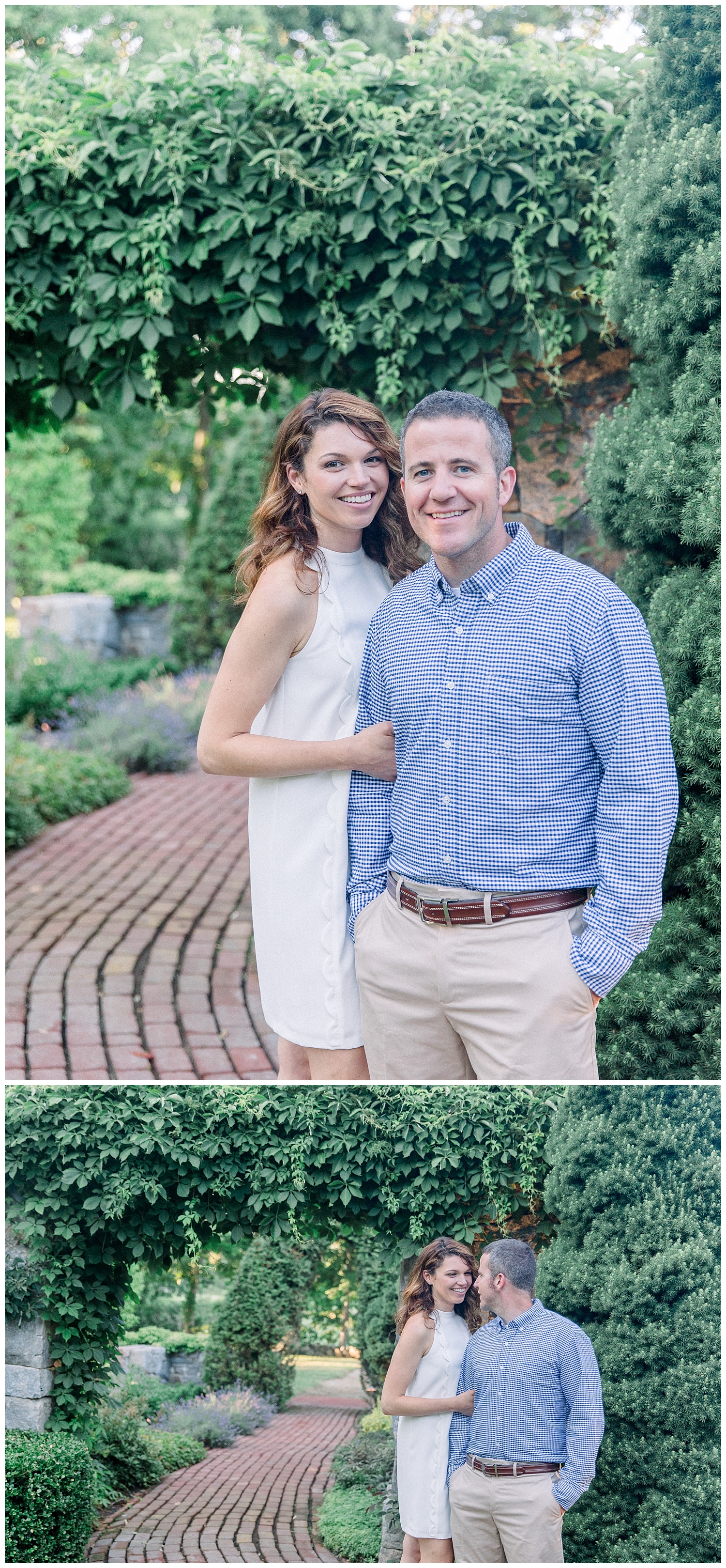York, Maine coastal engagement session at Southern Maine family property. Photos by Halie Olszowy.