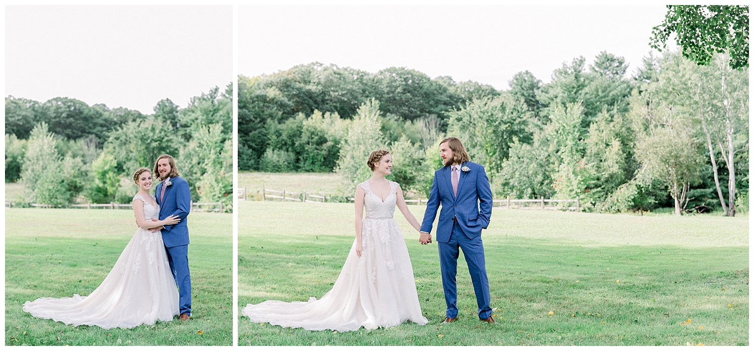 Goffstown, New Hampshire wedding at a private estate. Photography by Halie Olszowy.