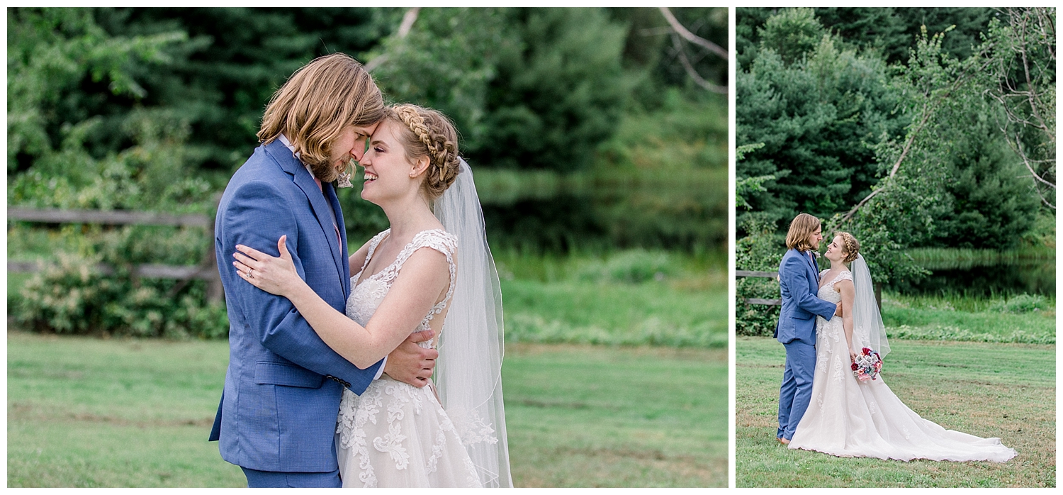 Goffstown, New Hampshire wedding at a private estate. Photography by Halie Olszowy.