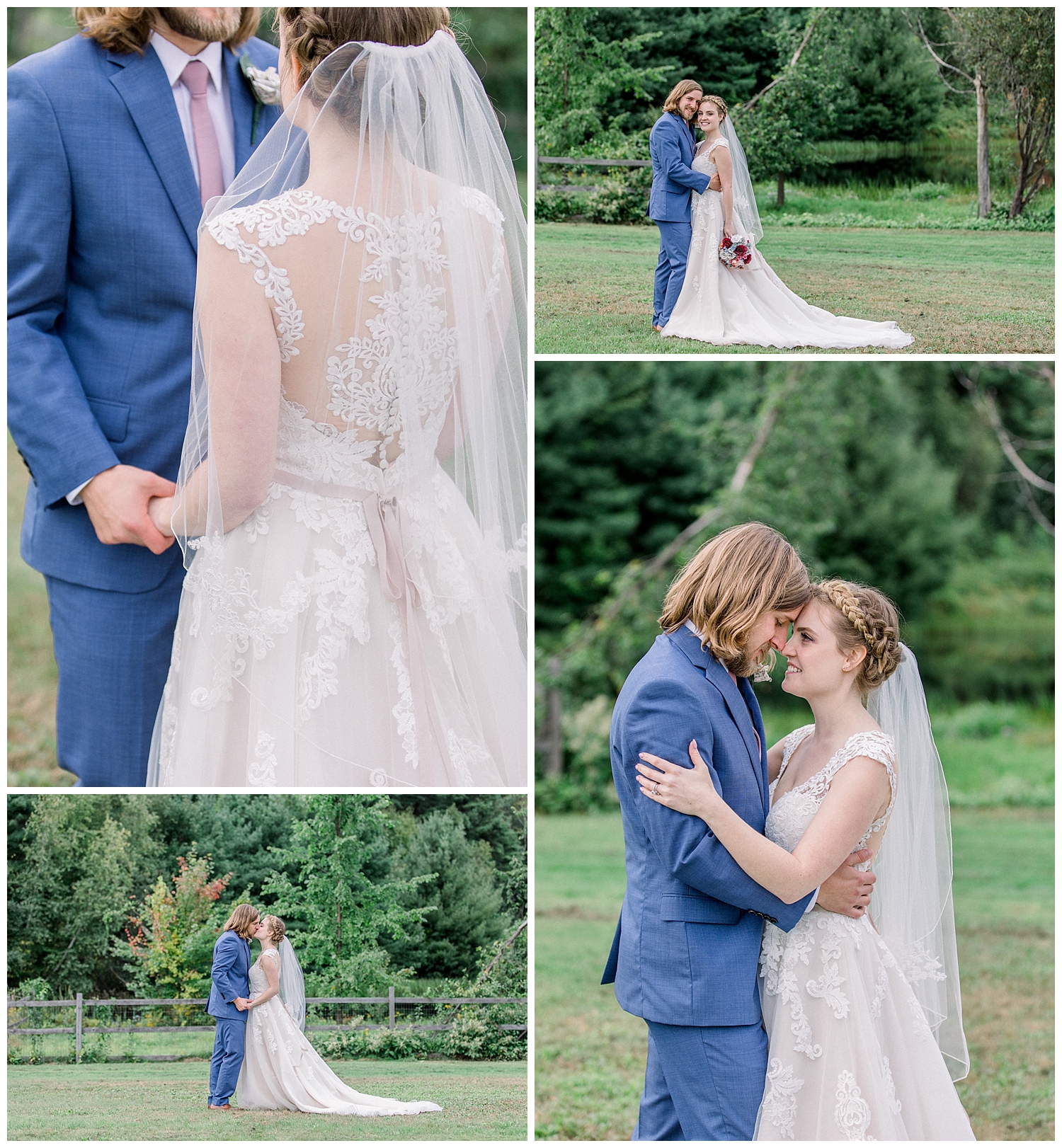 Goffstown, New Hampshire wedding at a private estate. Photography by Halie Olszowy.