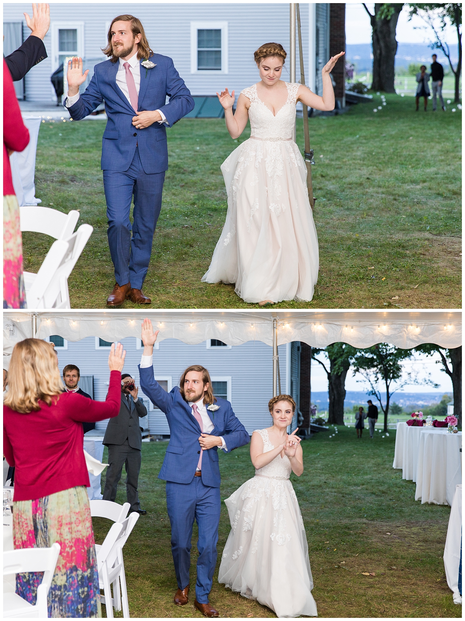 Goffstown, New Hampshire wedding at a private estate. Photography by Halie Olszowy.