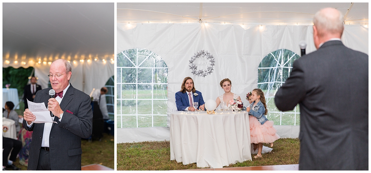 Goffstown, New Hampshire wedding at a private estate. Photography by Halie Olszowy.