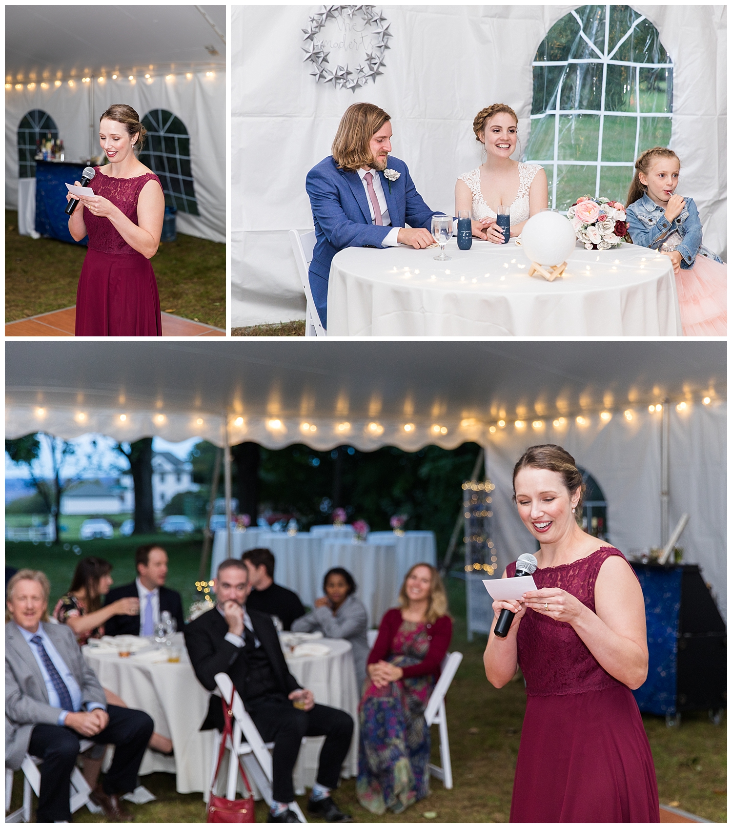 Goffstown, New Hampshire wedding at a private estate. Photography by Halie Olszowy.