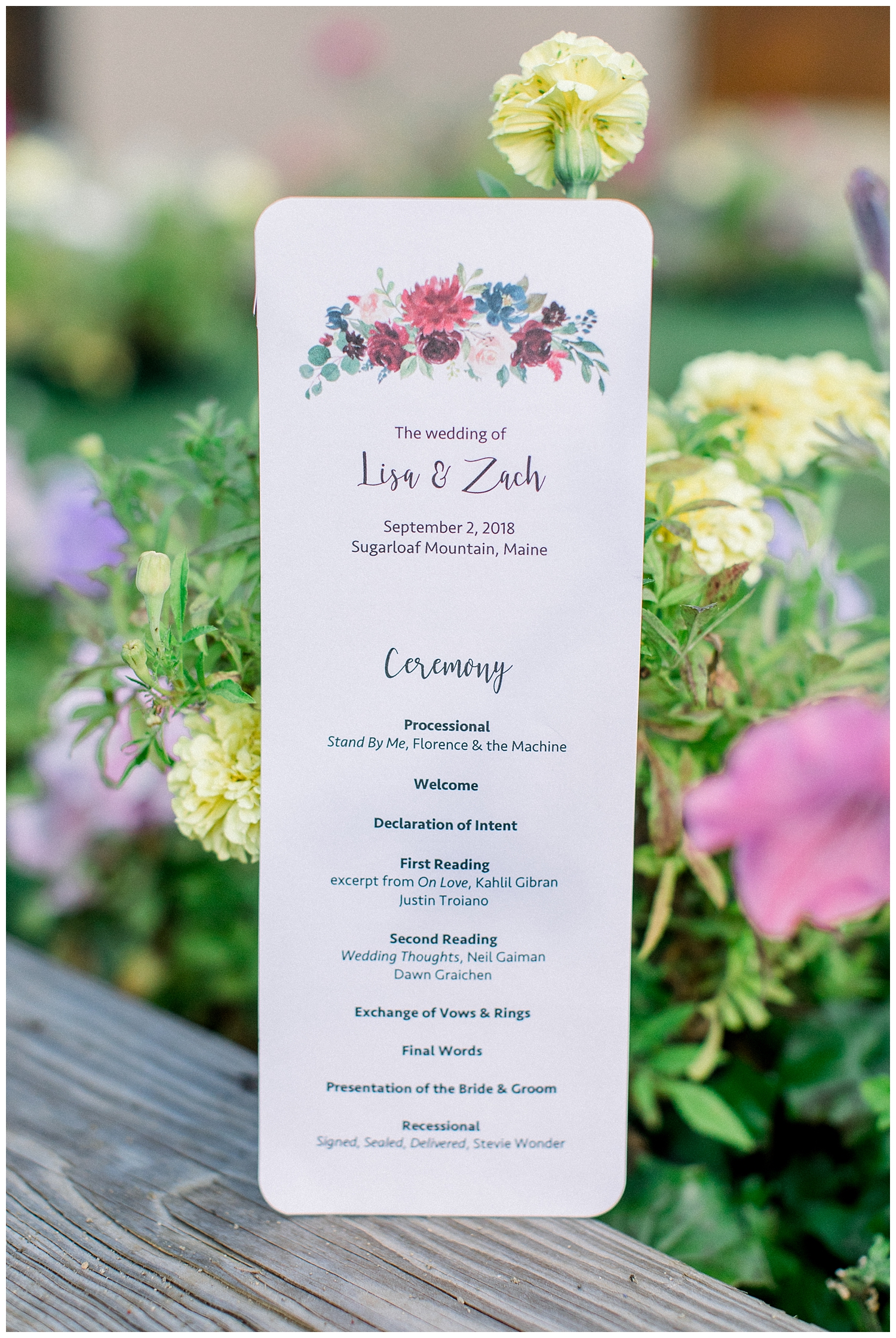 Sugarloaf Mountain Resort Wedding in Maine, photos by Halie Olszowy.