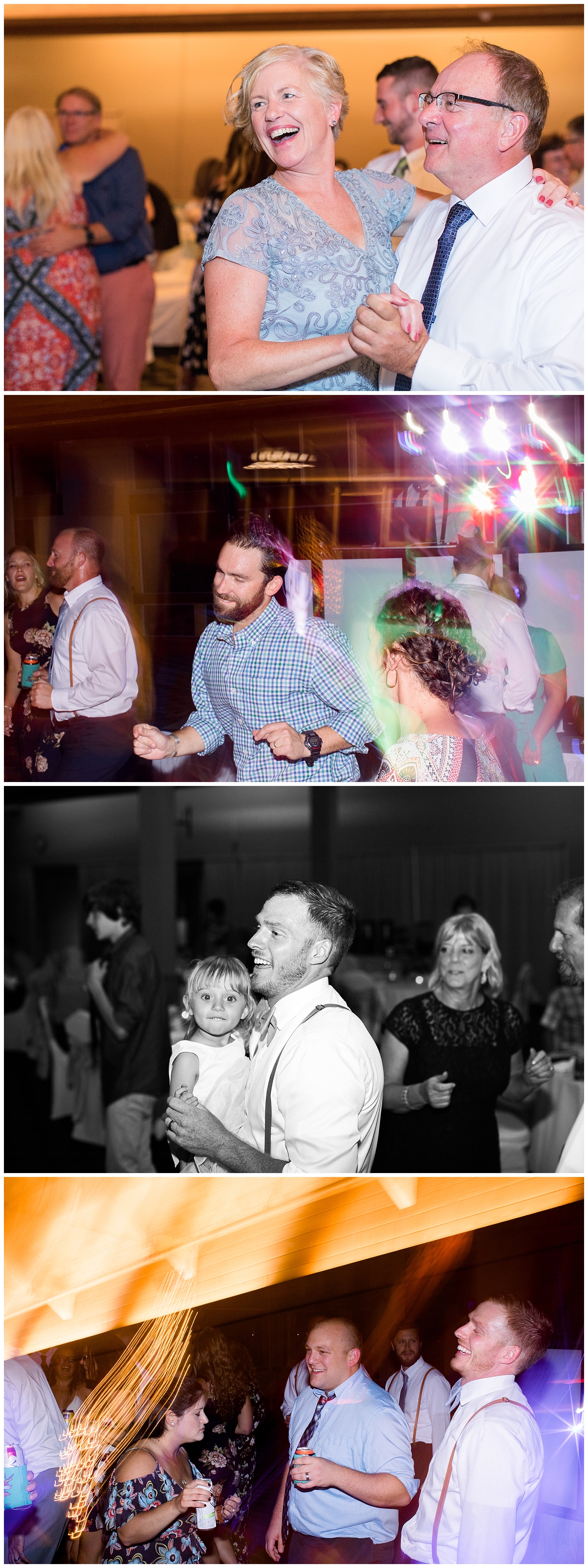 Sugarloaf Mountain Resort Wedding in Maine, photos by Halie Olszowy. Fun reception dancing photos.