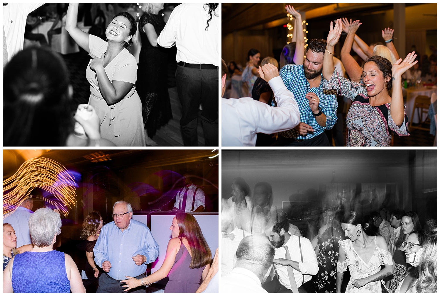 Sugarloaf Mountain Resort Wedding in Maine, photos by Halie Olszowy. Fun reception dancing photos.