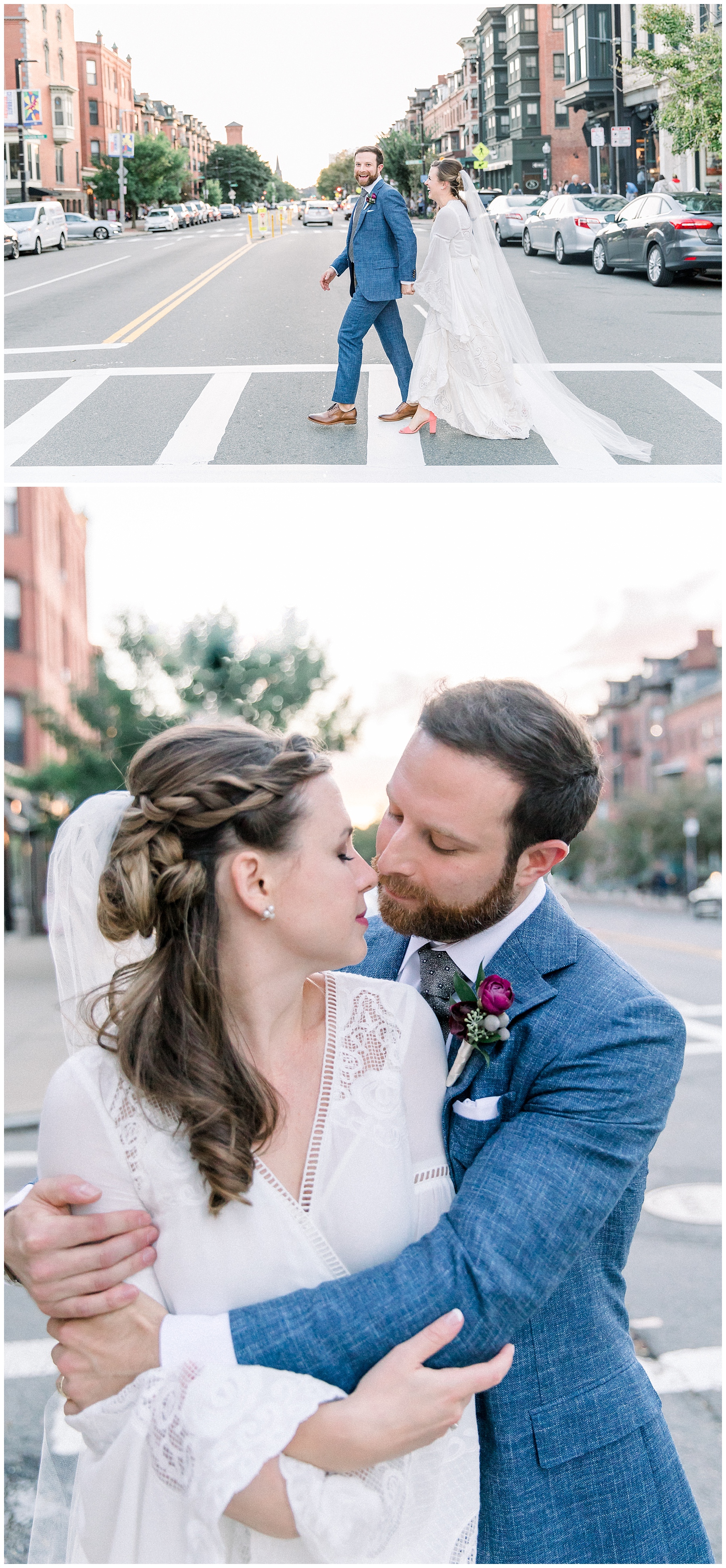 South End, Boston wedding at the BCA Cyclorama, photography by Halie.
