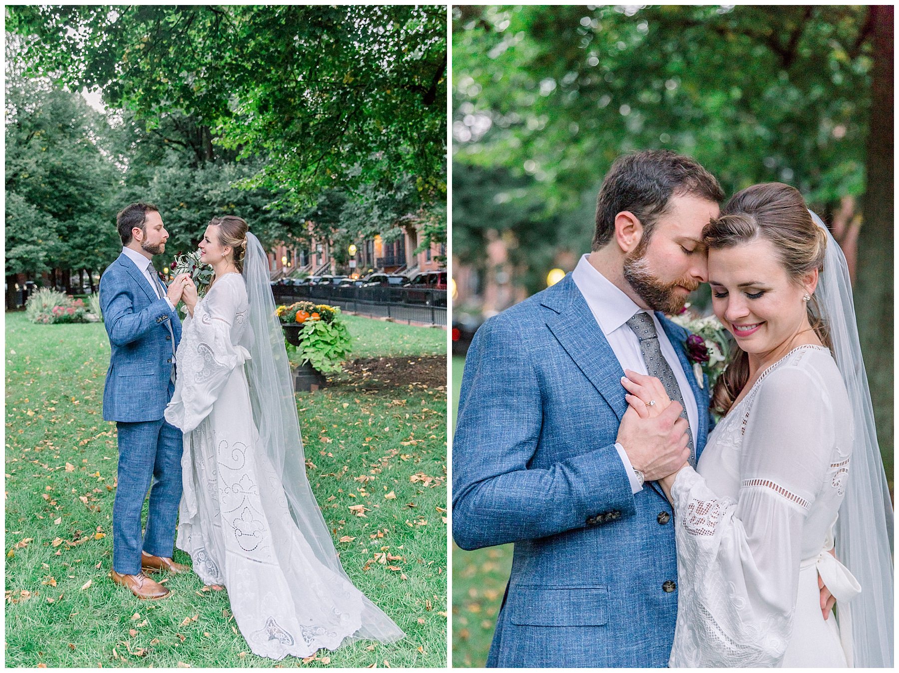 South End, Boston wedding at the BCA Cyclorama, photography by Halie.