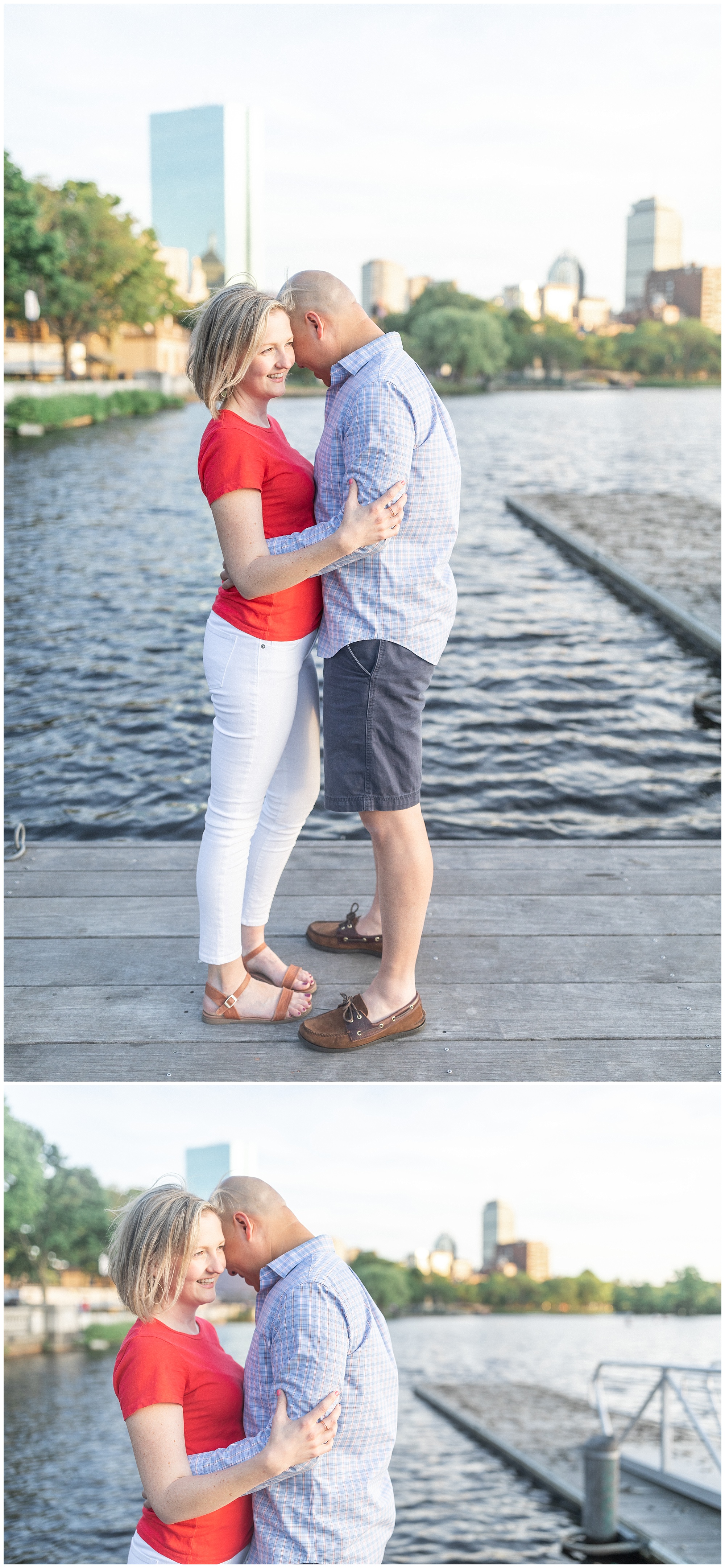 Boston Esplanade Engagement Photos By Halie