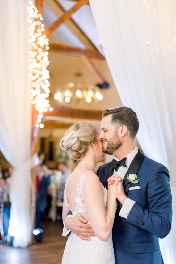 Bedford Village Inn NH Wedding first dance in The Great Hall