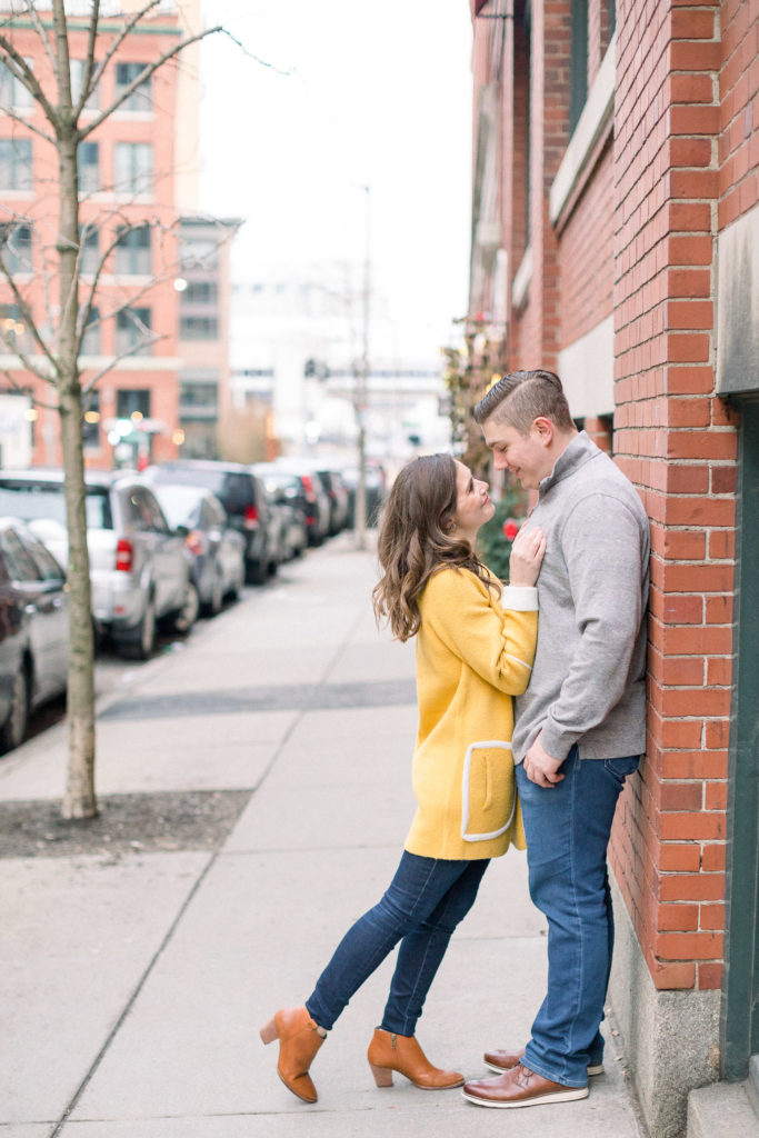 Boston Seaport Engagement Session along Boston Harbor