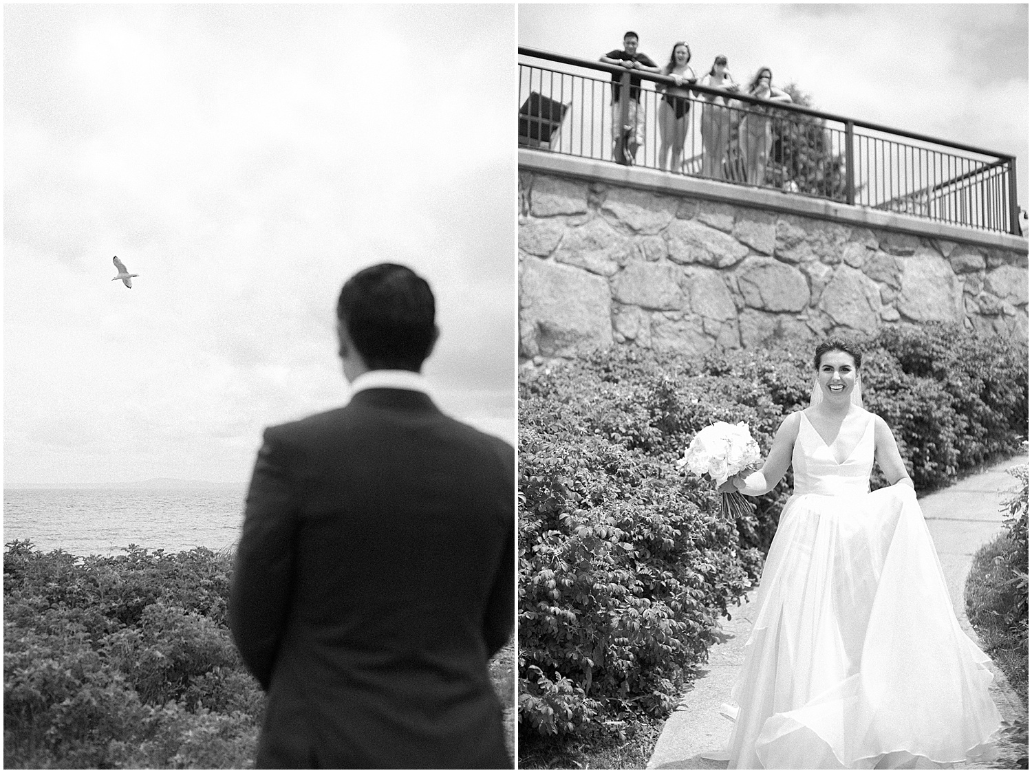 first look at colony hotel wedding in kennebunkport maine