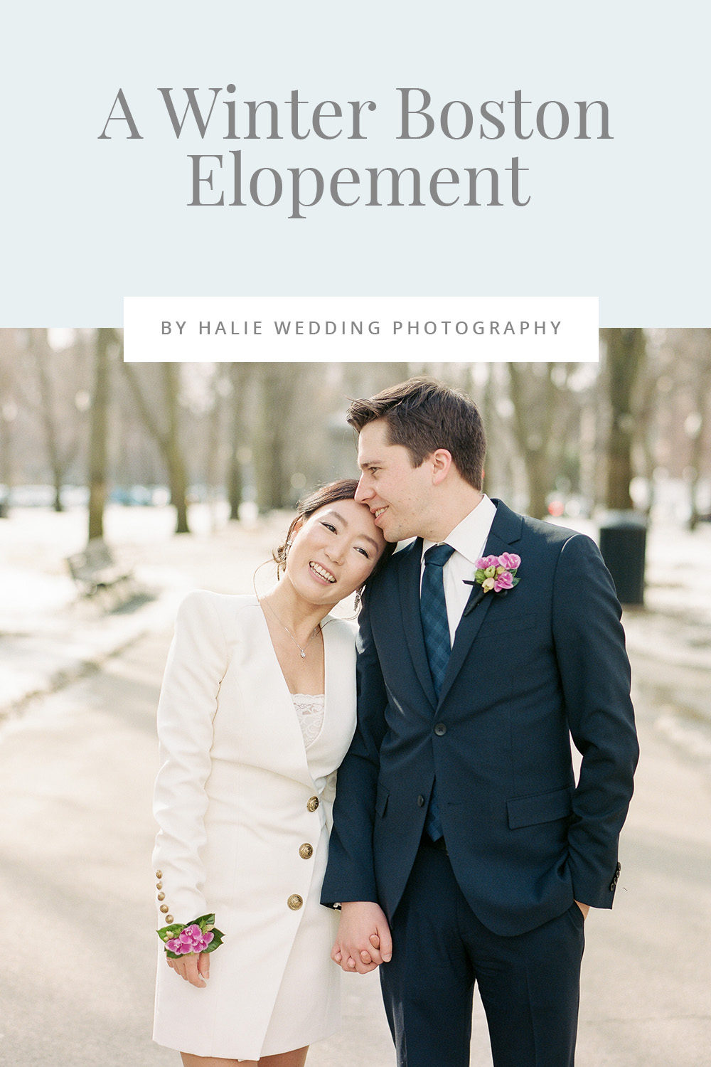 Winter Boston City Hall Wedding