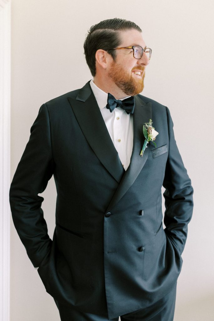 Groom portrait for Dune at Wychmere Beach Club Wedding