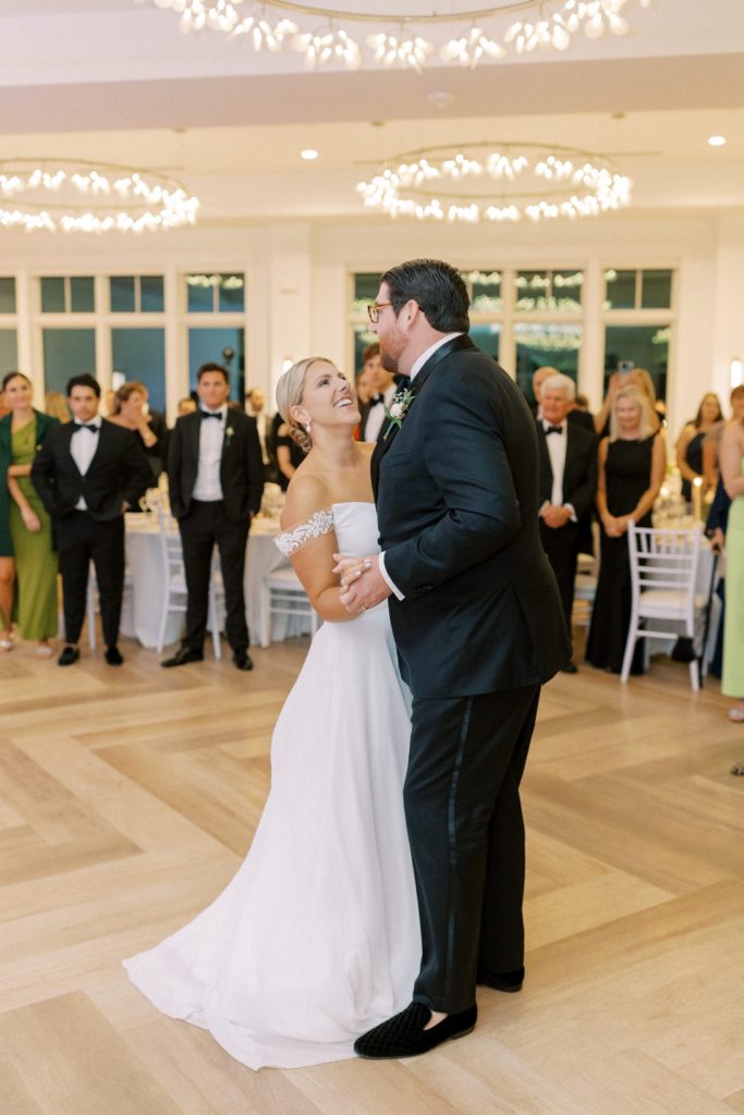 Bride and Groom first dance at Dune at Wychmere Beach Club
