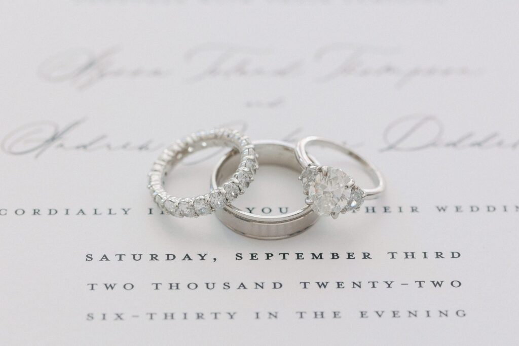 Wedding bands detail photography for Boston wedding