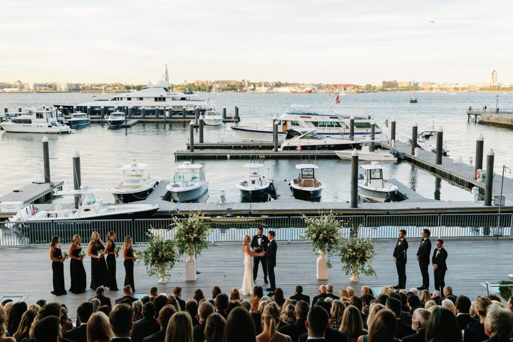 Outdoor Ceremony at Boston's Institute of Contemporary Art