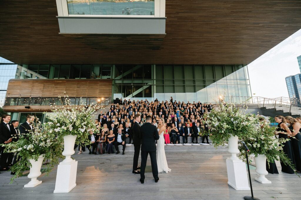 Outdoor Ceremony at Boston's Institute of Contemporary Art