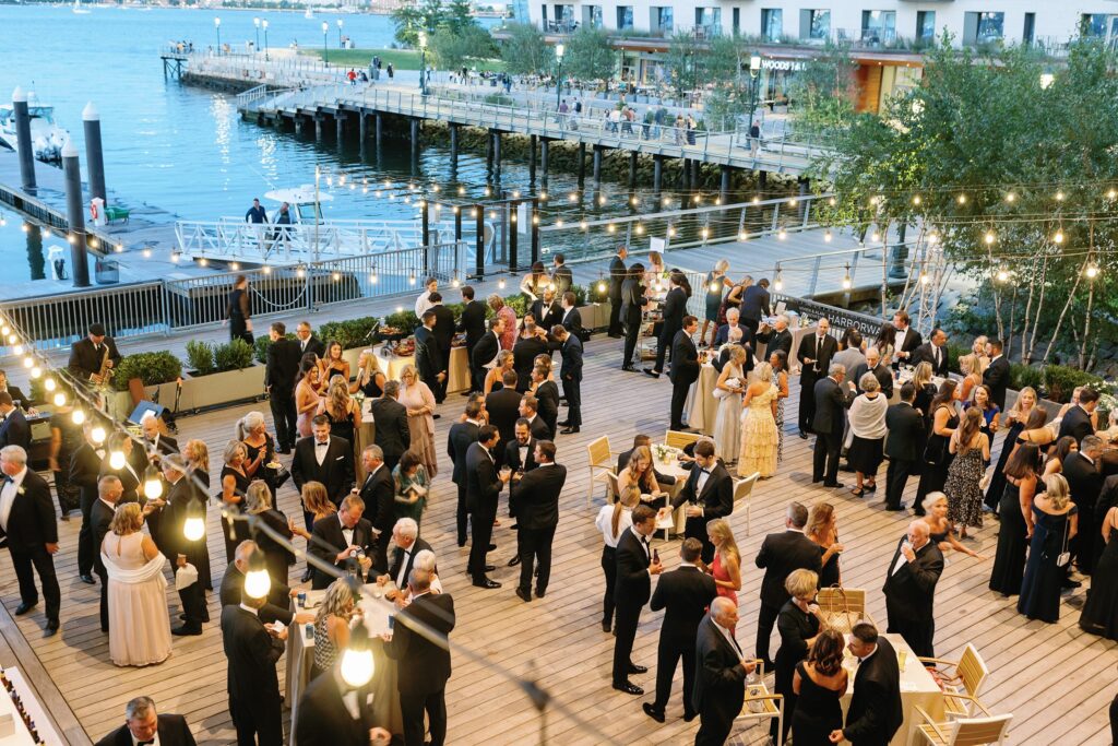 Cocktail hour at Boston's Institute of Contemporary Art