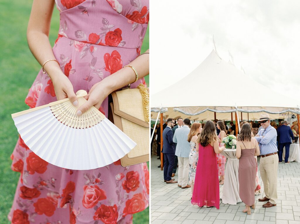 Wedding guests at Wentworth by the Sea summer wedding