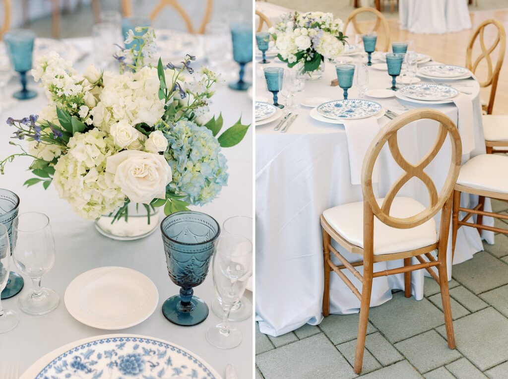 Coastal New England Tented Wedding Decor
