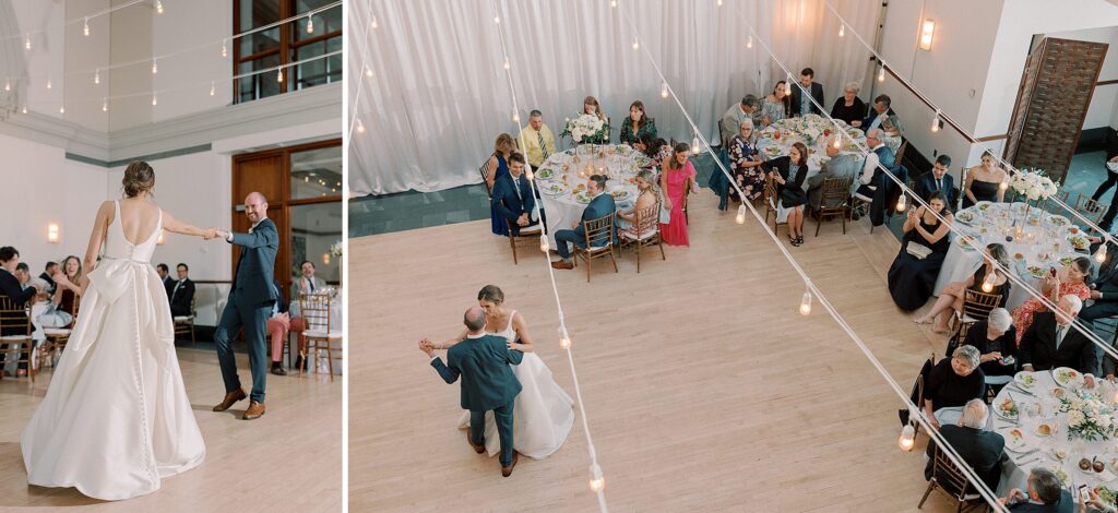 Bride and groom first dance at The Exchange Conference Center