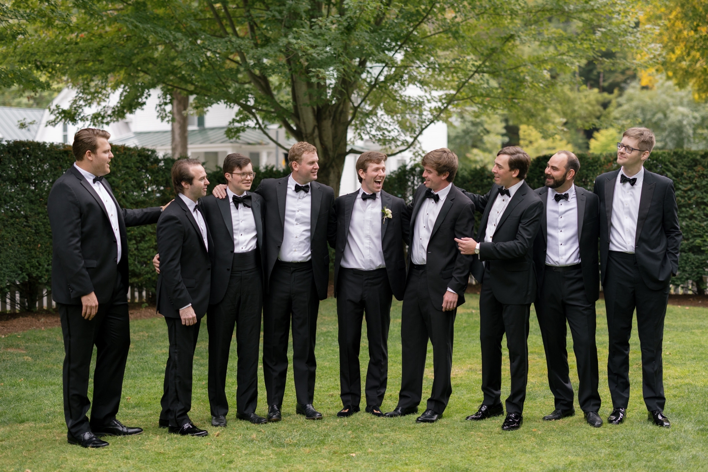 Groomsmen portrait at Woodstock Inn & Resort
