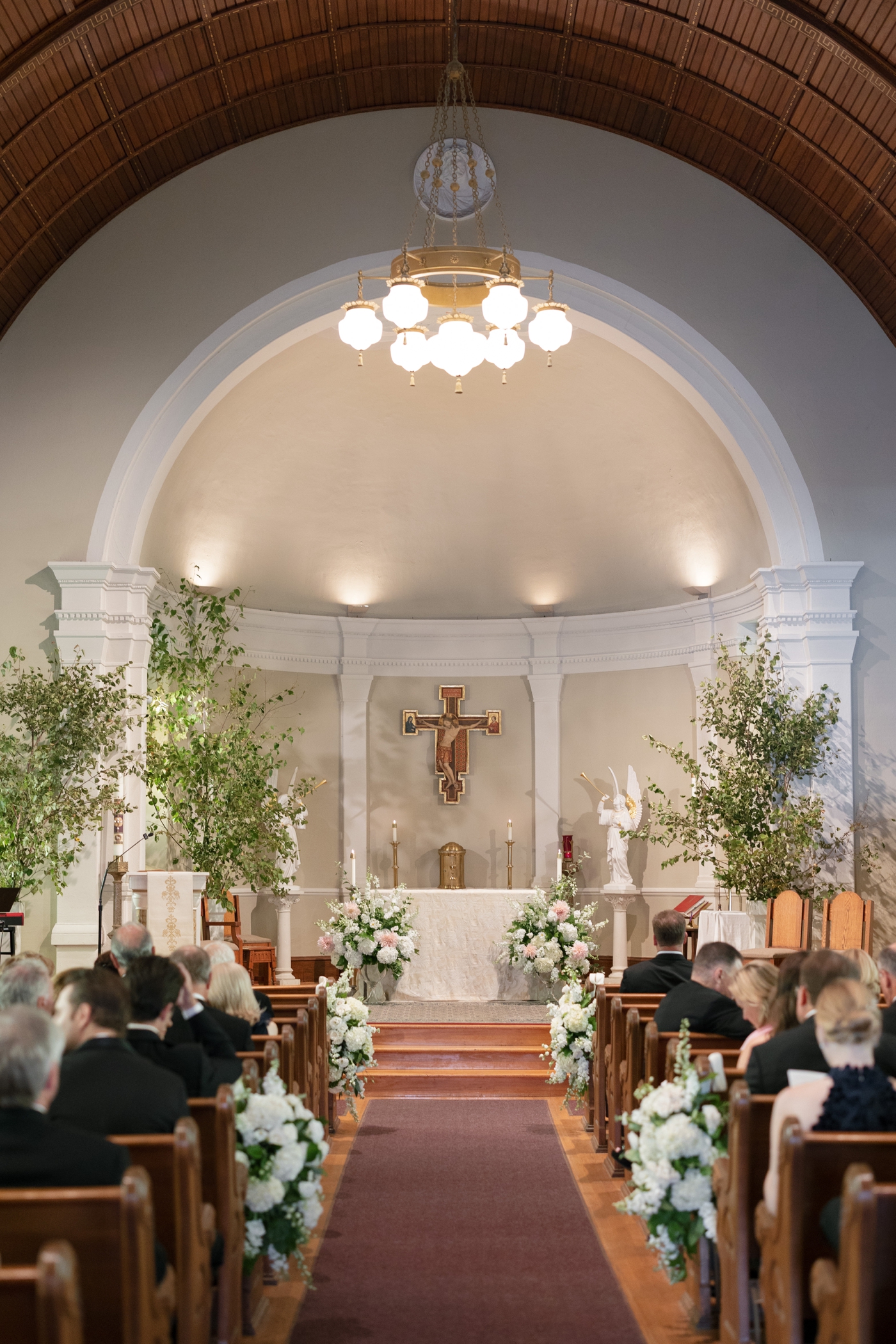 Church wedding ceremony in Woodstock, VT