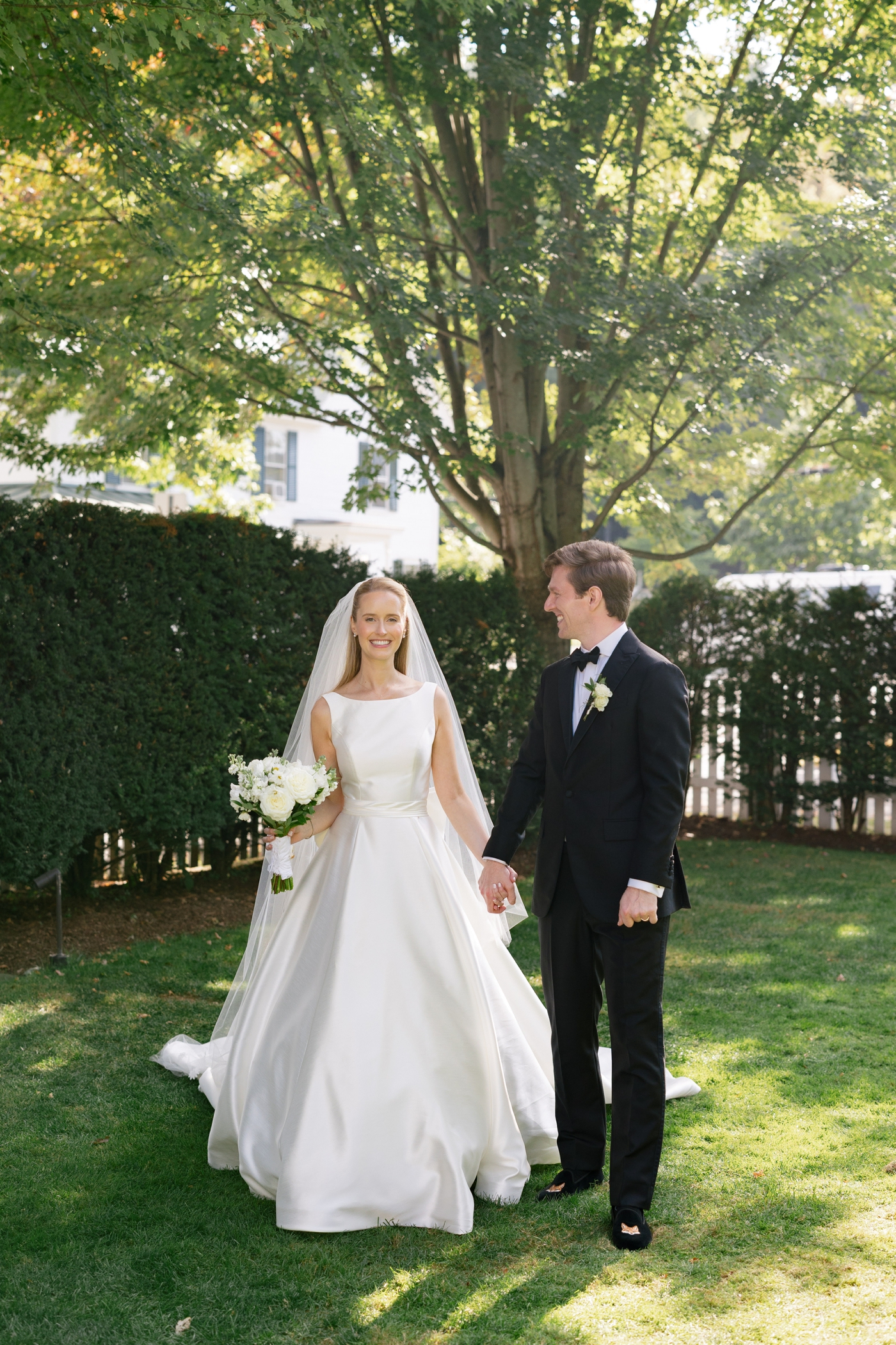 Bride and groom at Woodstock Inn & Resort