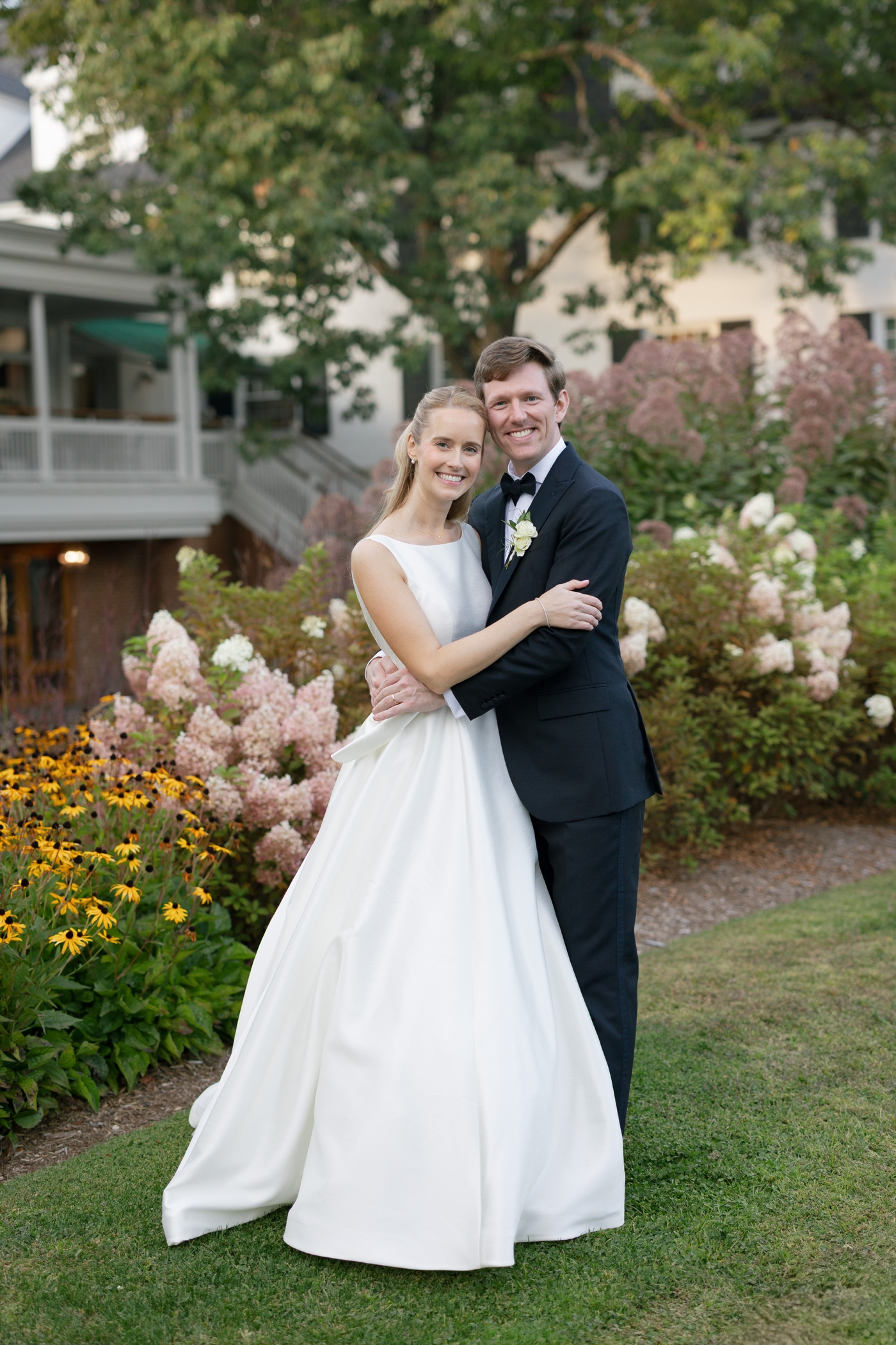 Bride and groom at Woodstock Inn & Resort