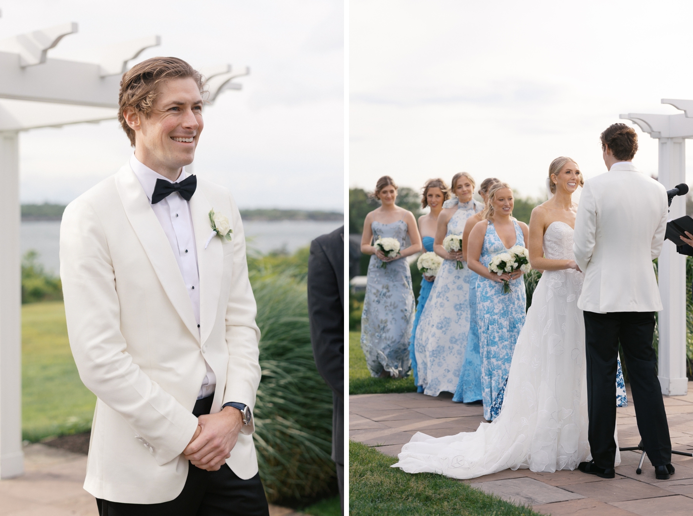 Outdoor wedding ceremony at the OceanCliff Hotel