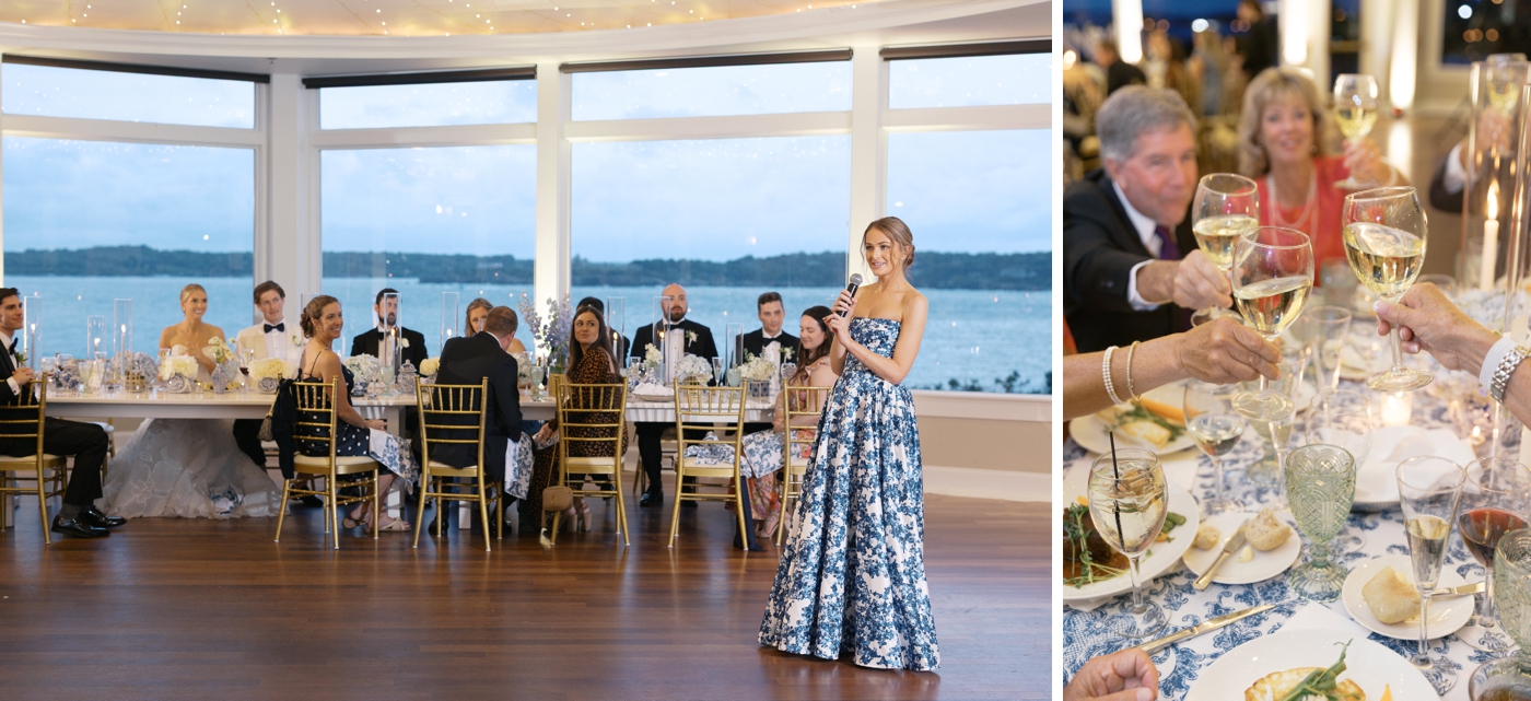 Wedding reception at the OceanCliff Hotel in Newport, RI