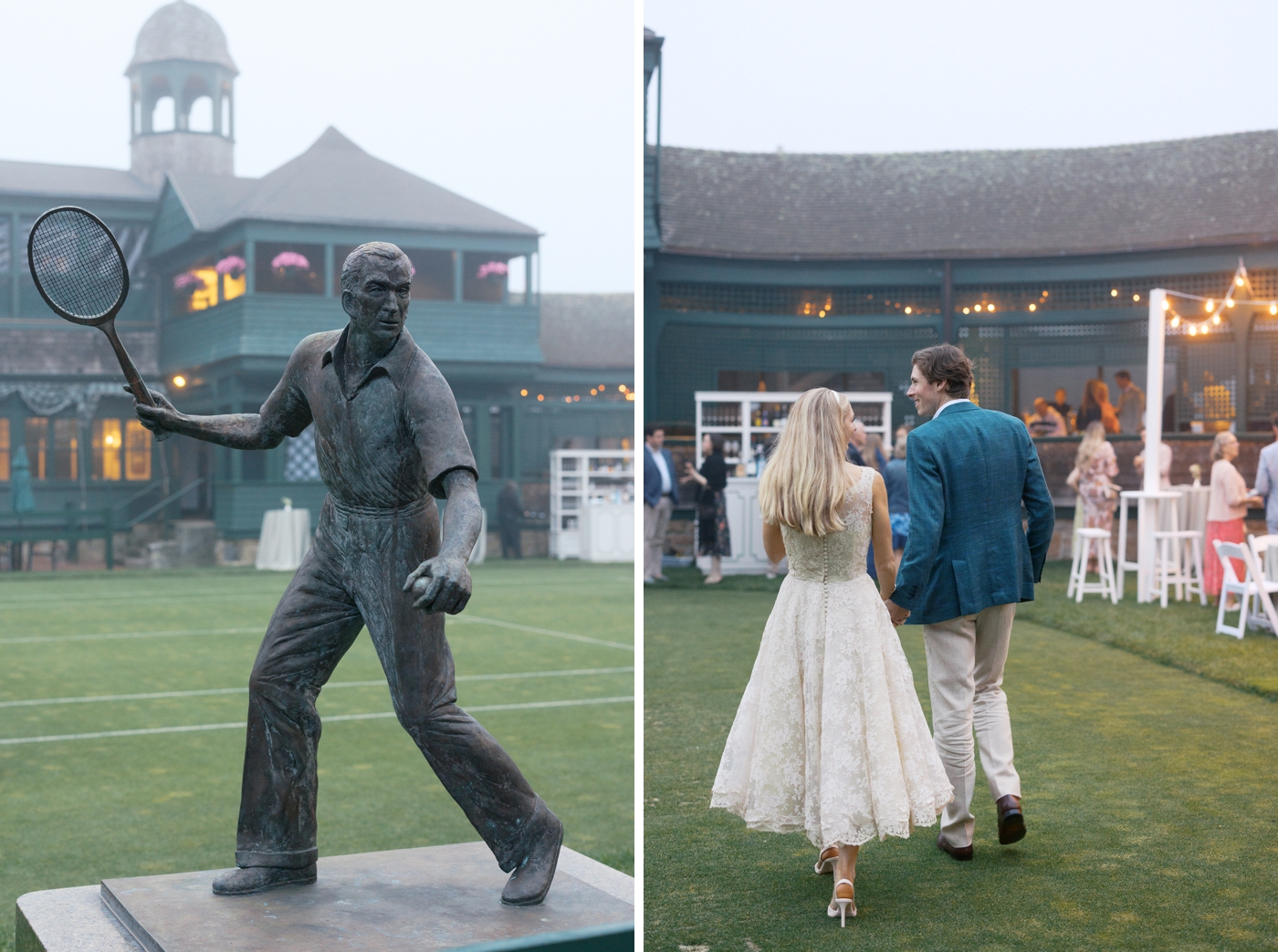 Wedding welcome party at the International Tennis Hall of Fame