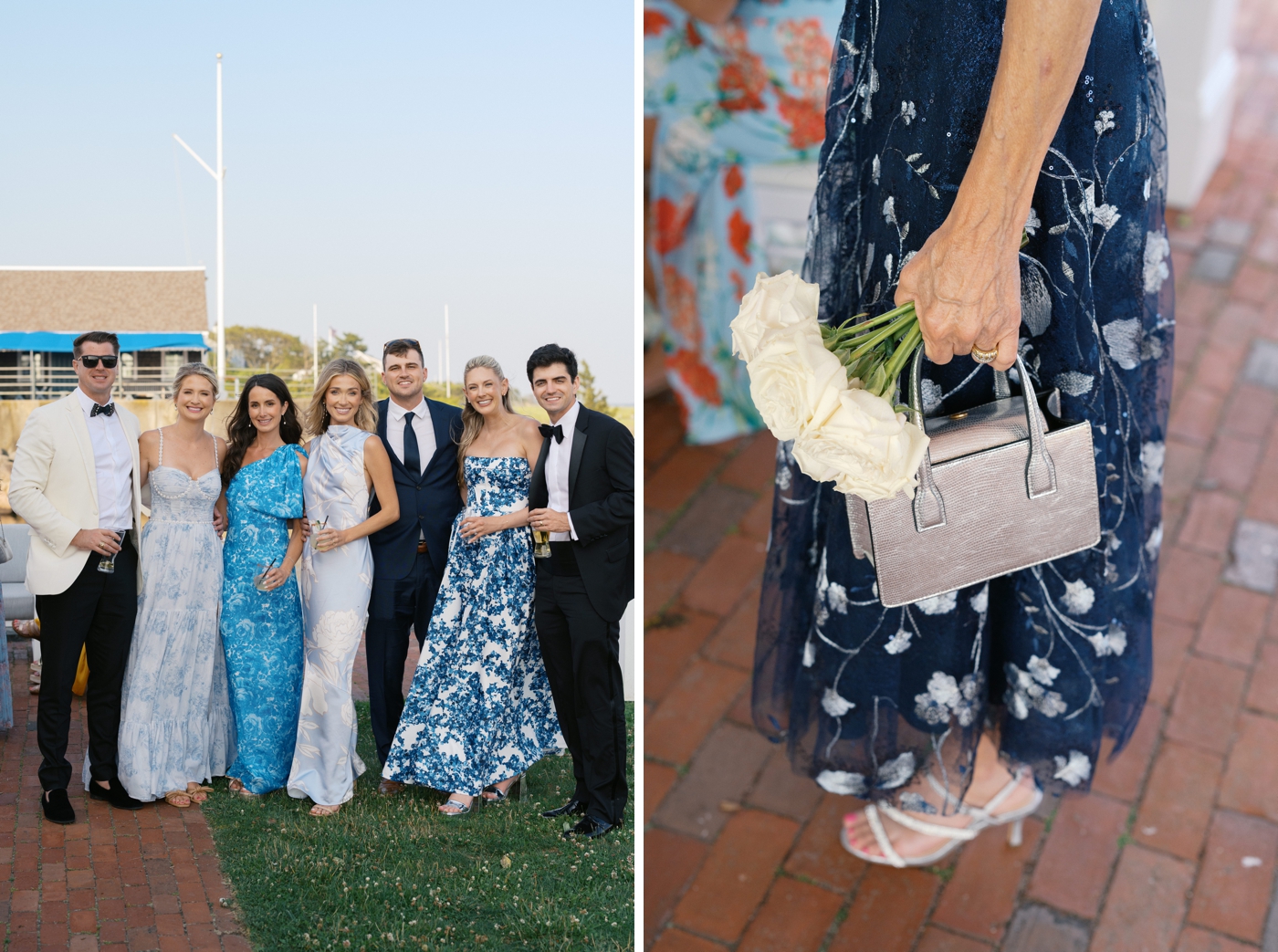 Guest fashion at a Cape Cod destination wedding