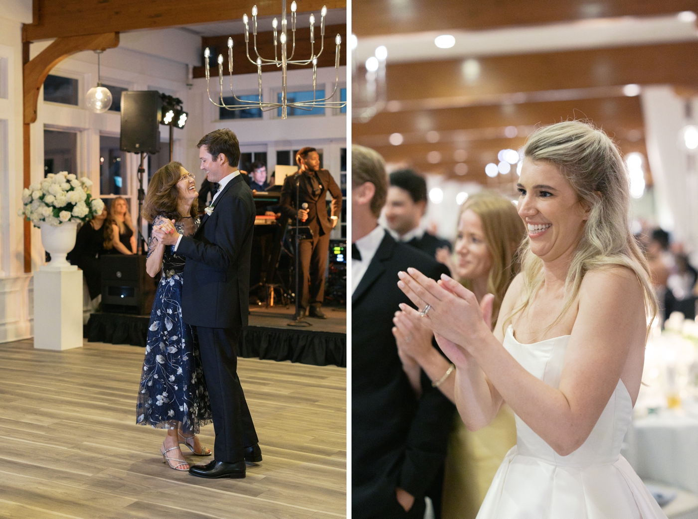 Bride clapping for mother of the groom dance