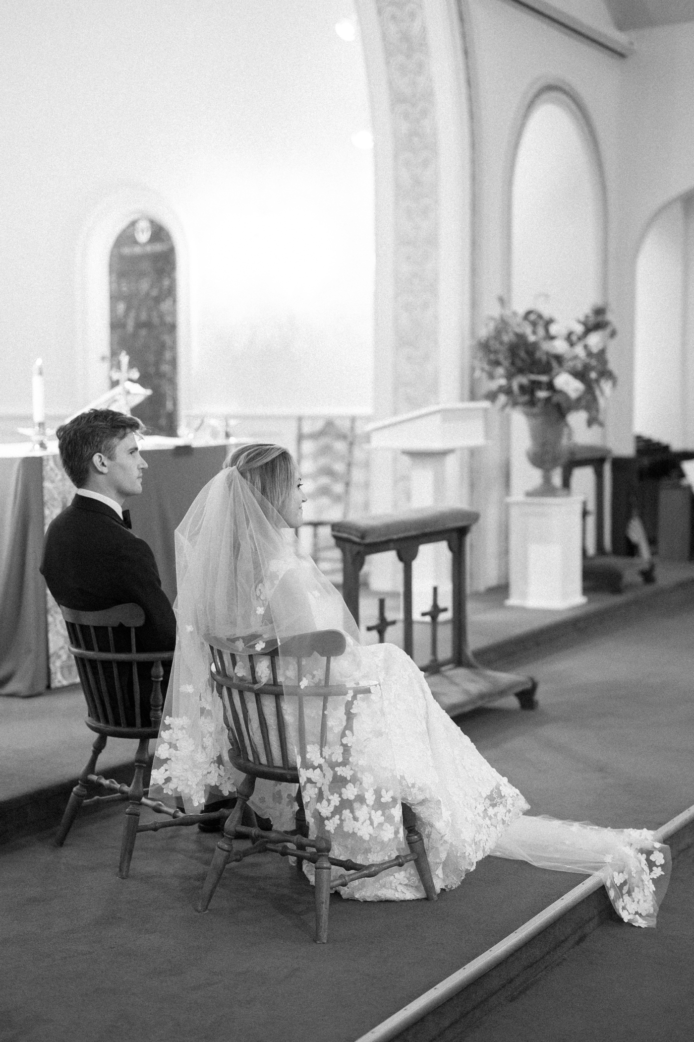 Wedding ceremony at Saint Elizabeth's Church, Martha's Vineyard