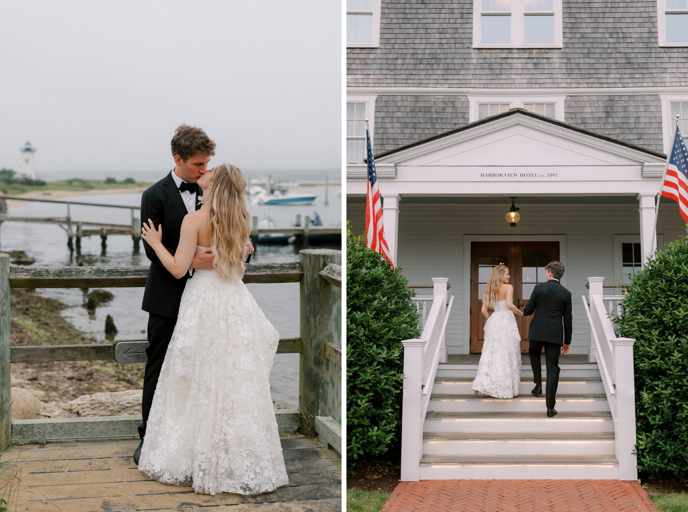 Bridal portraits at the Harbor View Hotel