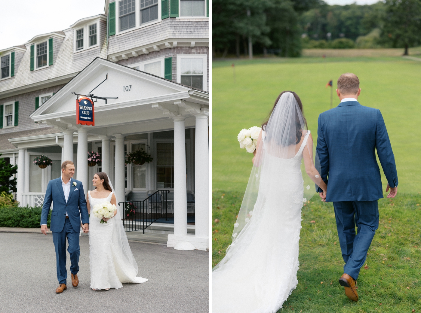 Bridal portraits at the Wianno Club