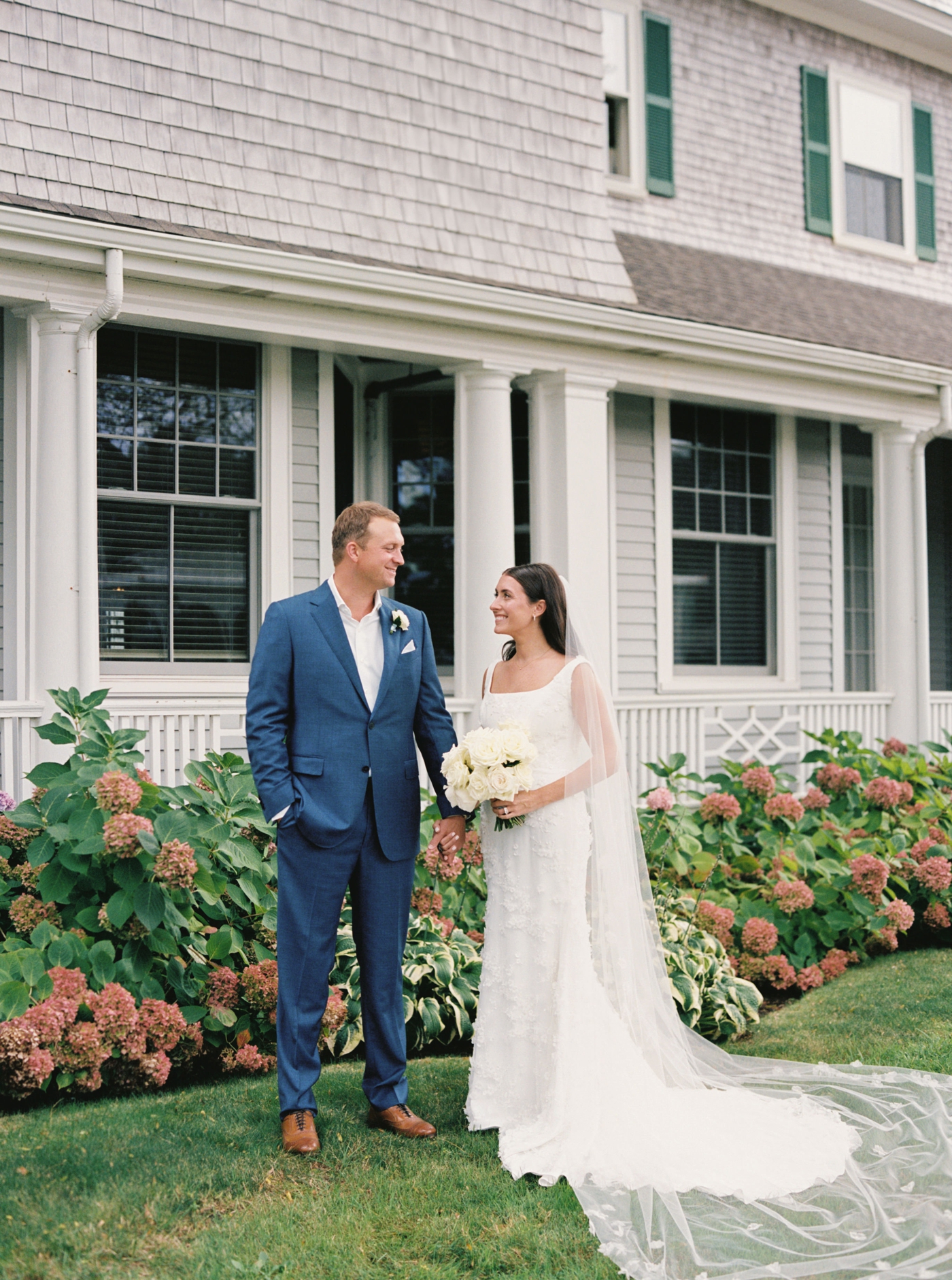 New England film wedding photography by Halie Child