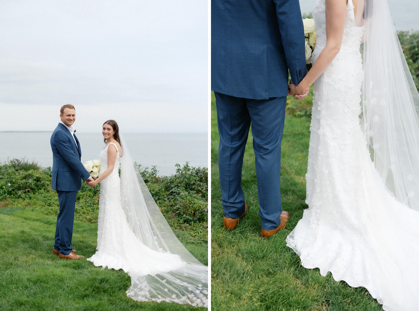 Bridal portraits at the Wianno Club